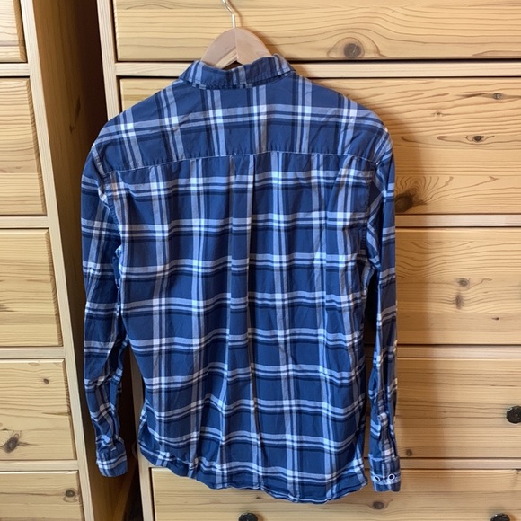 Dunmore Modern Fit Blue and White Button Down Size 16.5 - Picture 5 of 5
